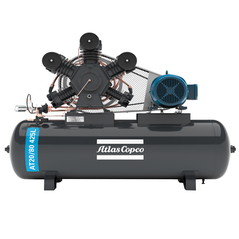 Compressor de Ar Atlas Copco 425 litros 80 Pés | AT20/80